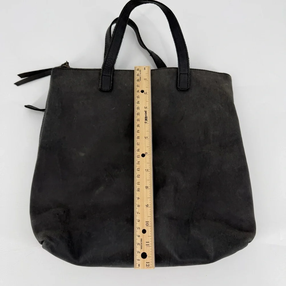 Abel Gray Leather Convertible Backpack Purse